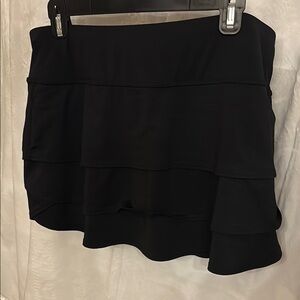 Athleta Black Layered Tennis Skirt